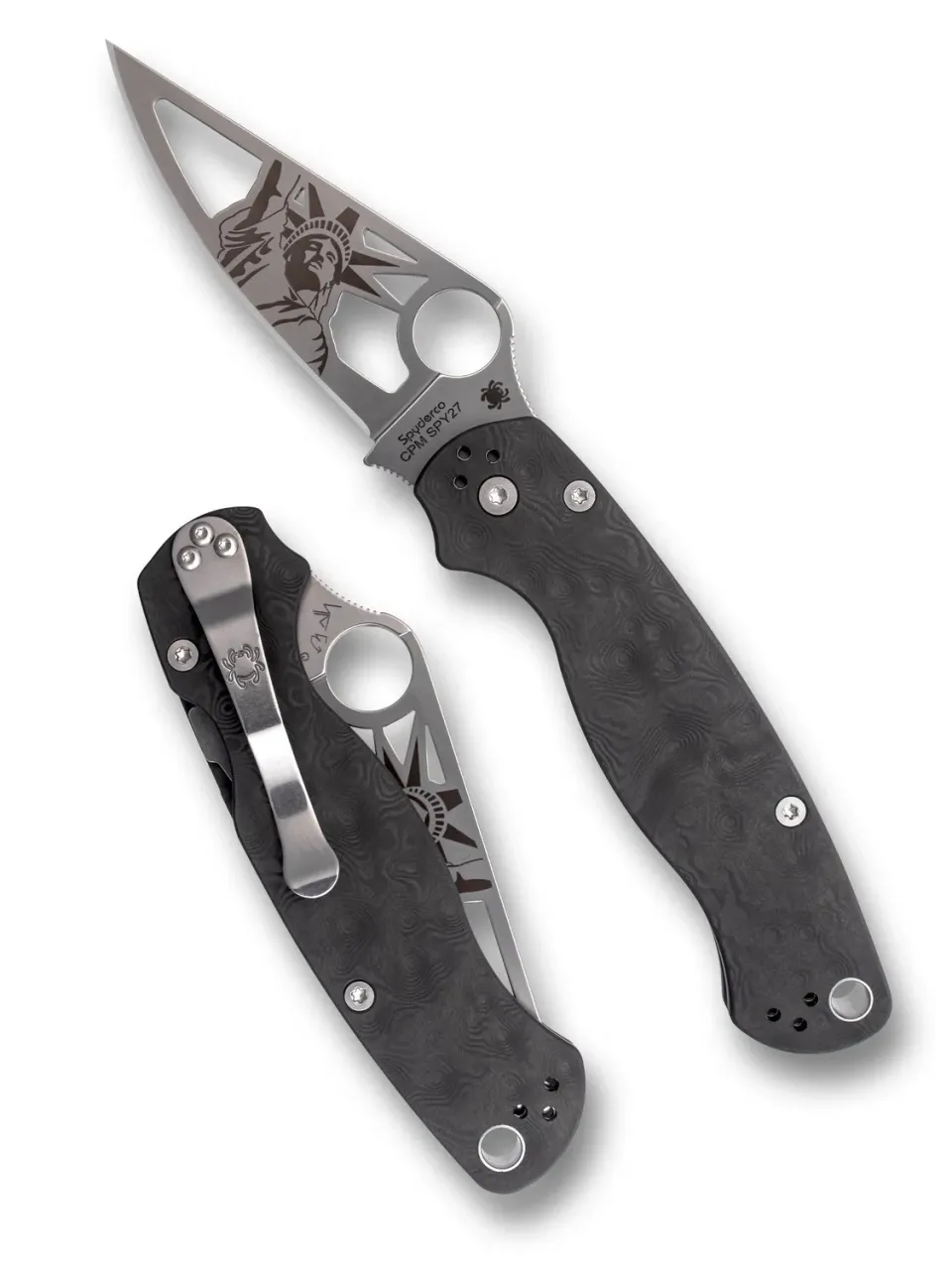 Spyderco Para Military 2 Liberty Dunes Taschenmesser Carbon
