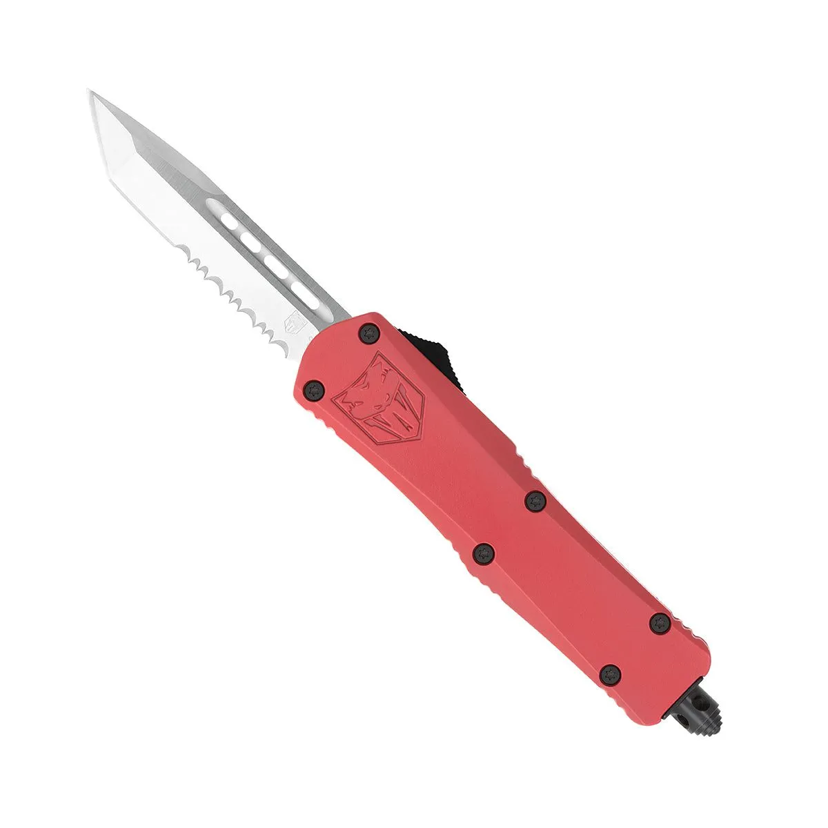 CobraTec Small FS-3 OTF-Messer Red D2 Cerakote