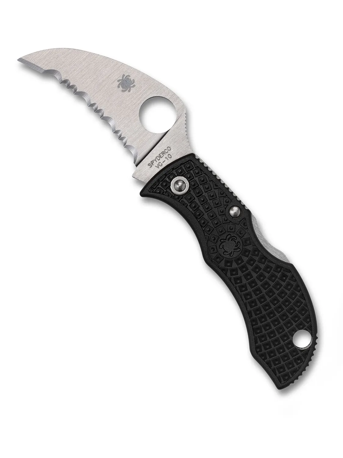 Spyderco Manbug Taschenmesser Hawkbill Sägeschliff