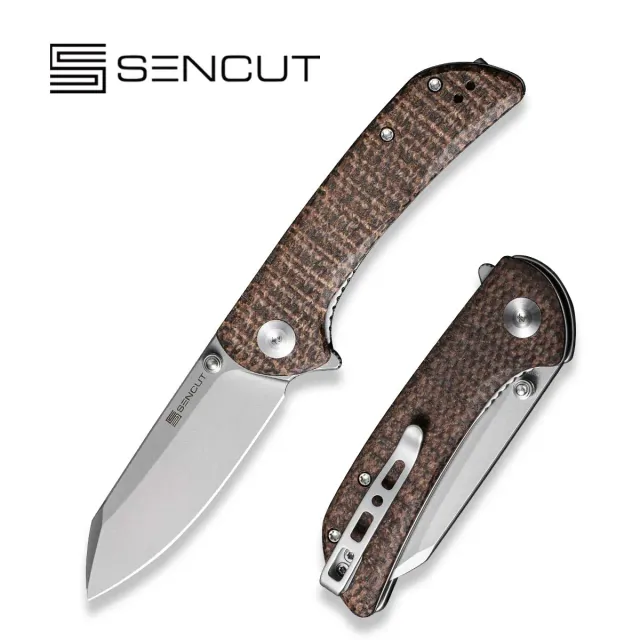 SENCUT Fritch S22014-3 Klappmesser Micarta Dunkelbraun