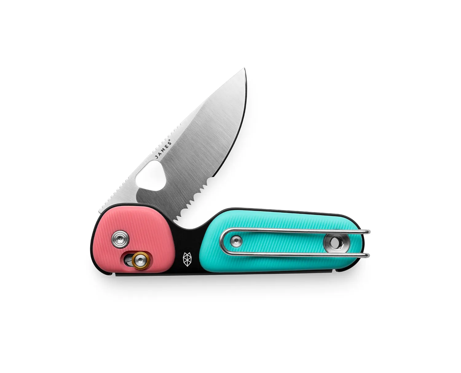 James Brand Redstone Taschenmesser Wellenschliff Sherbet Pink