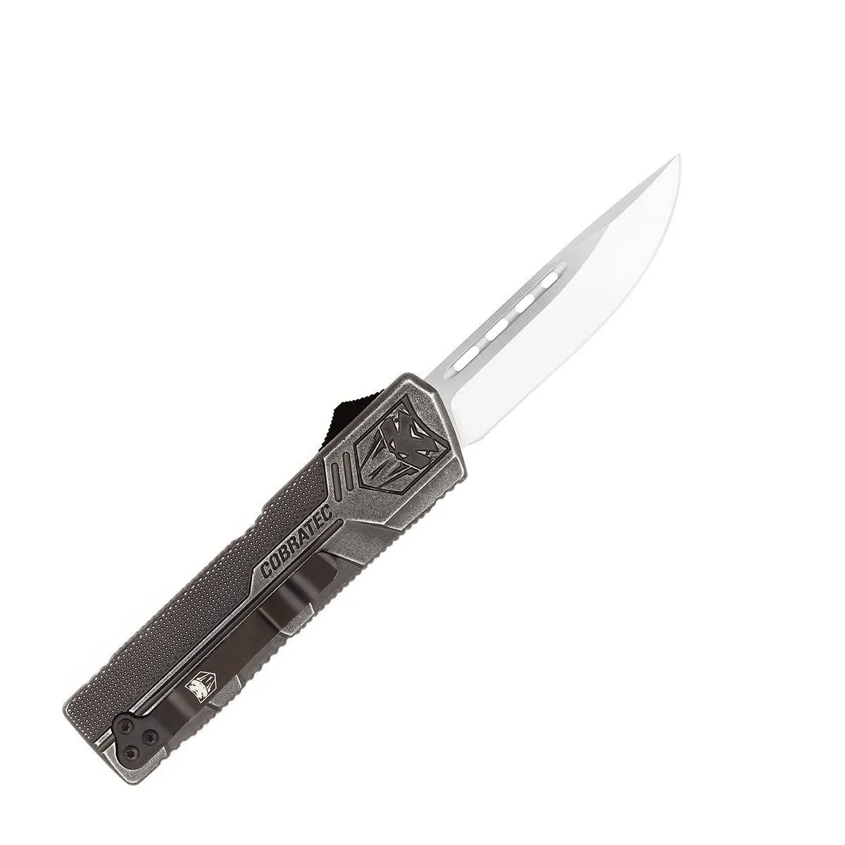 CobraTec Lightweight Stonewash OTF-Messer D2 8,3 cm