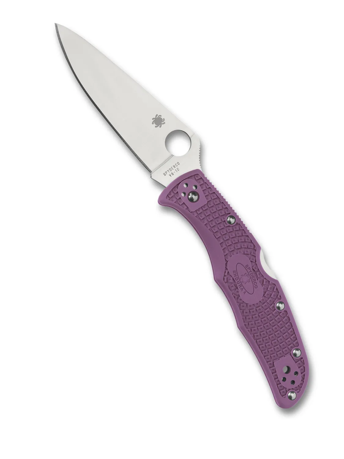 Spyderco Endura 4 Lightweight Taschenmesser Schwarz Flachschliff