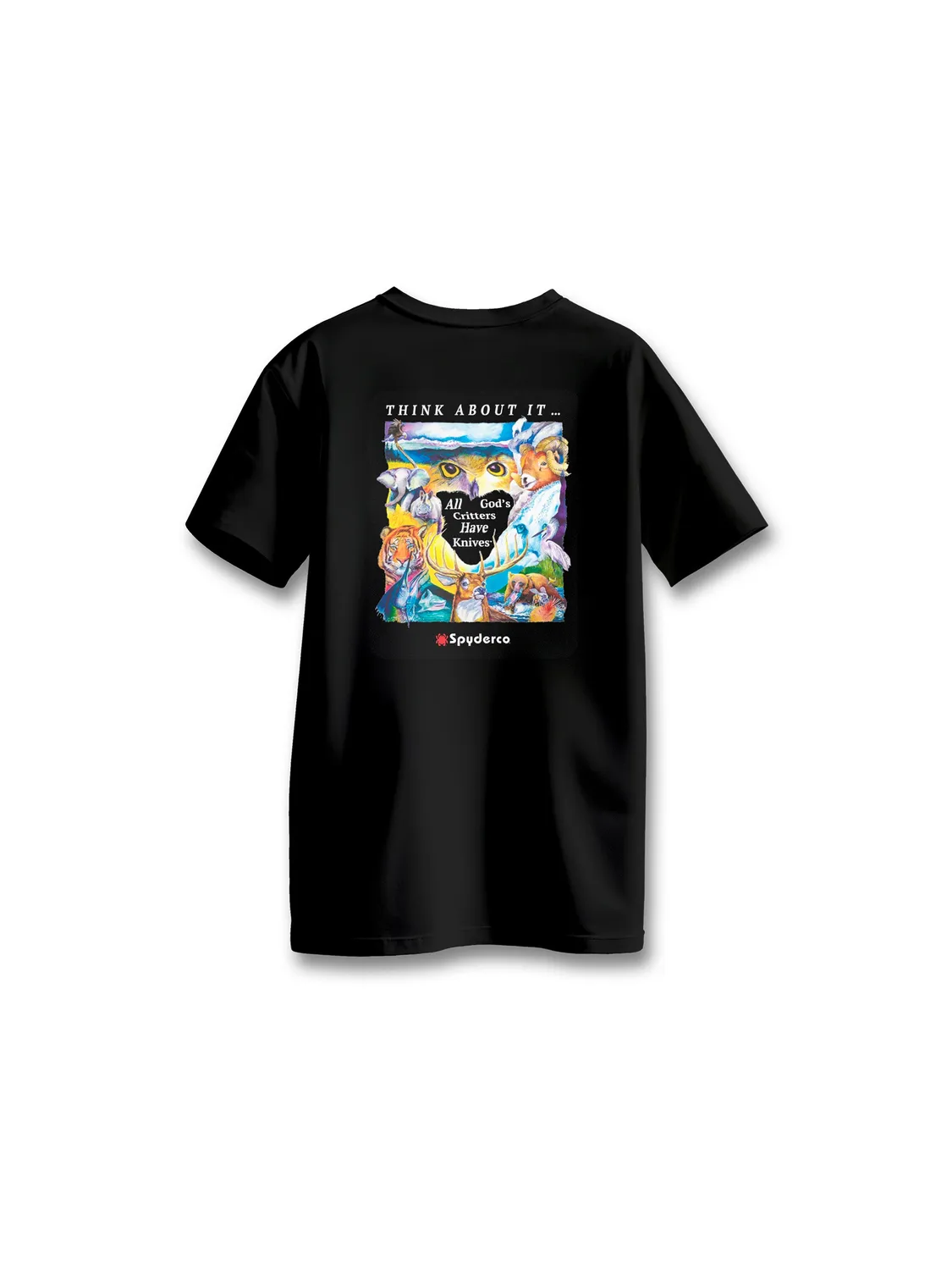 Byrd Critter Pocket T-Shirt schwarz 100% Baumwolle