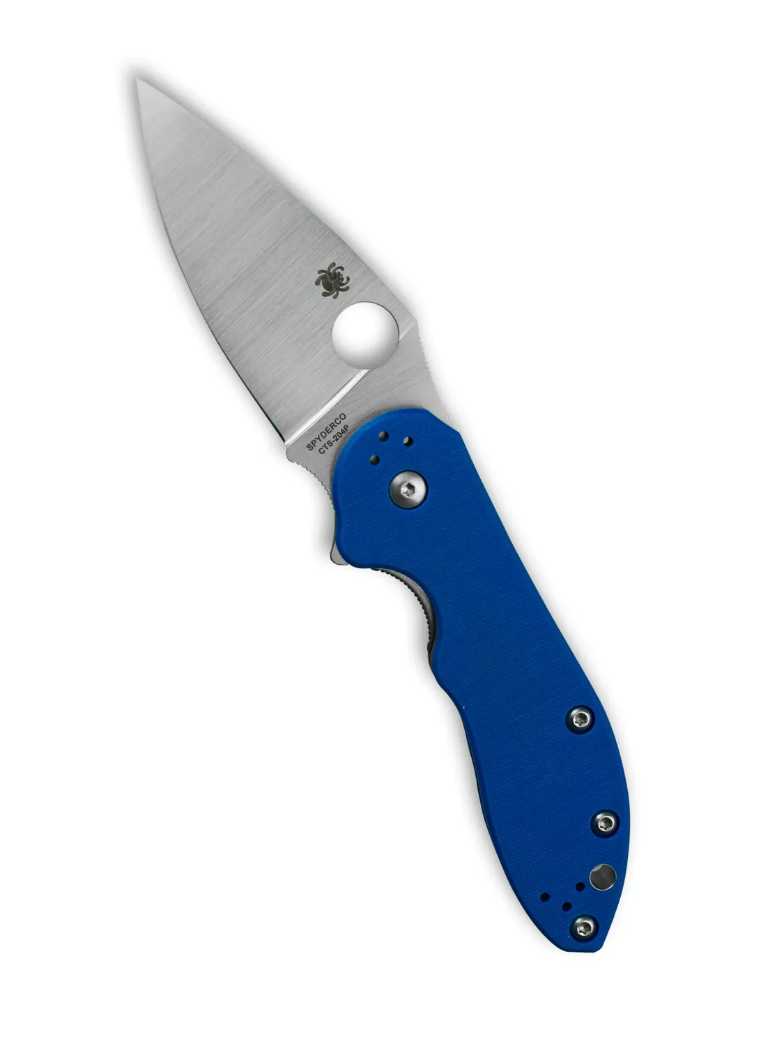 Spyderco Domino Blau G-10 Taschenmesser CTS-204P Flipper
