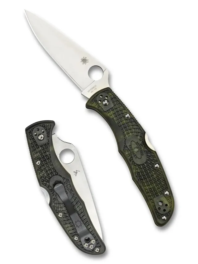 Spyderco Endura 4 Lightweight Taschenmesser Schwarz Flachschliff