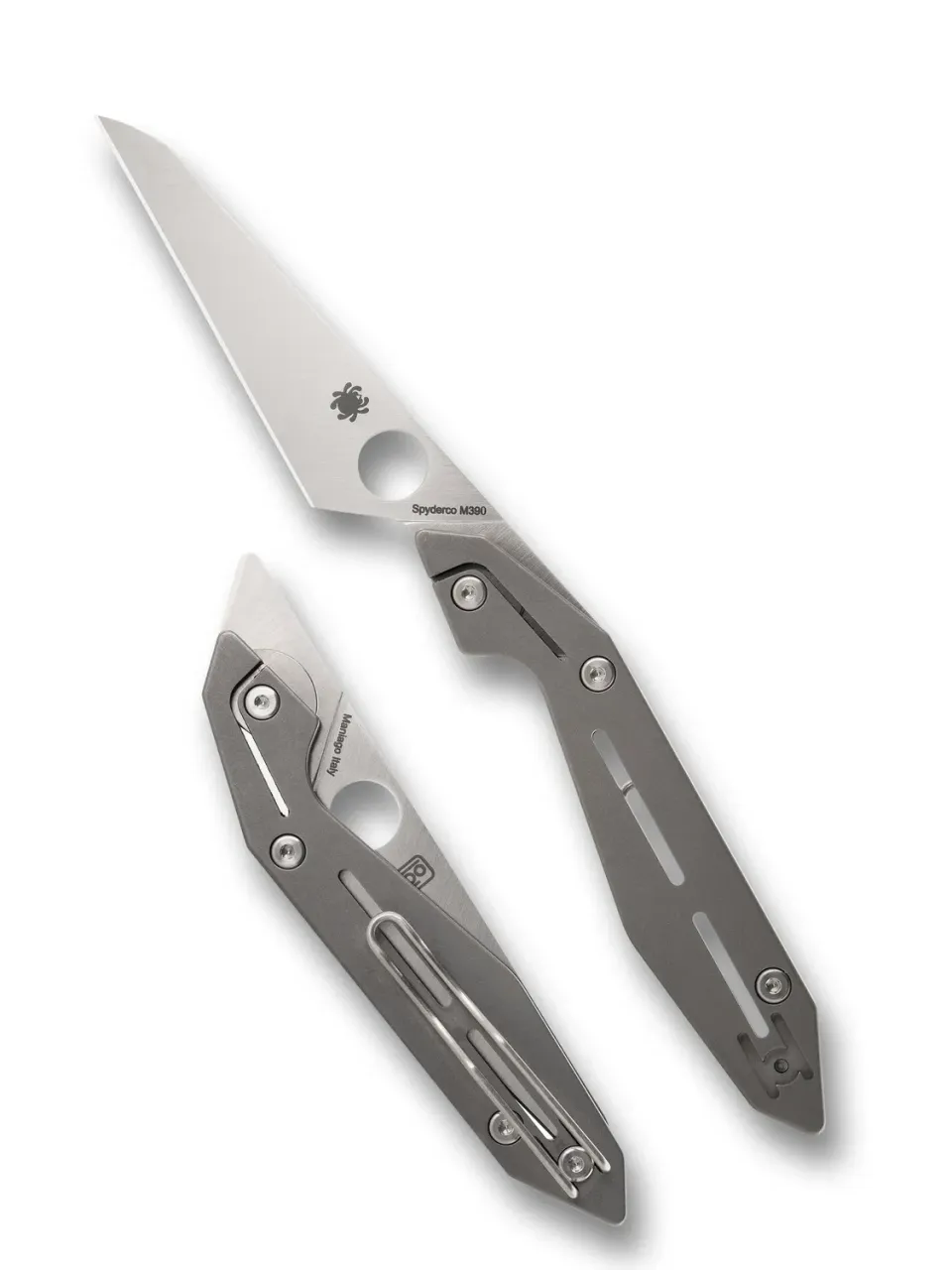 Spyderco Nand Slipit Taschenmesser M398 Titan o. Verriegelung