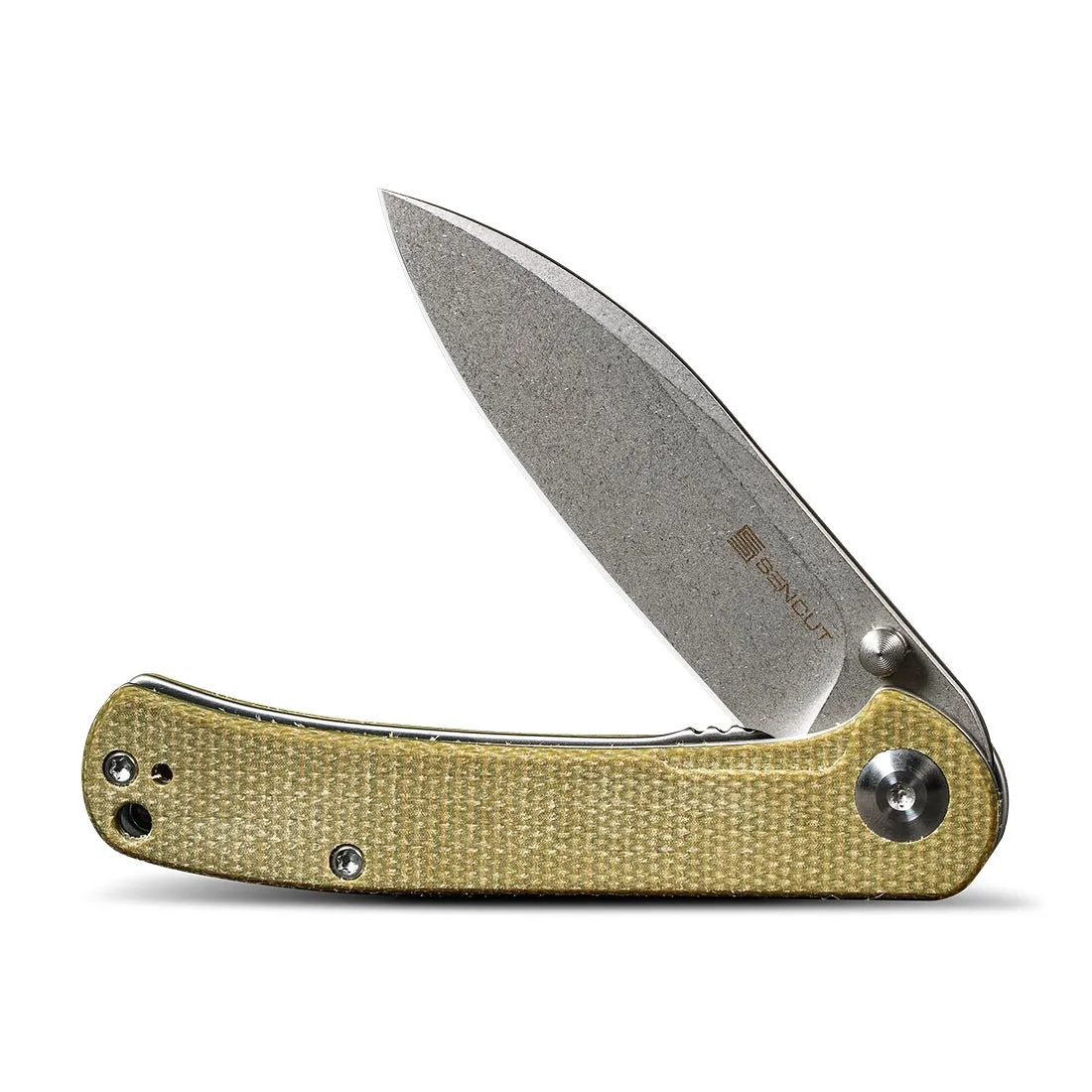 SENCUT Scepter SA03E Klappmesser Micarta 9Cr deep
