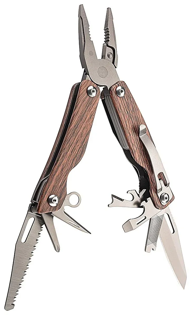 Herbertz Top Collection Multitool Braun 16,2 cm 12 Funktionen