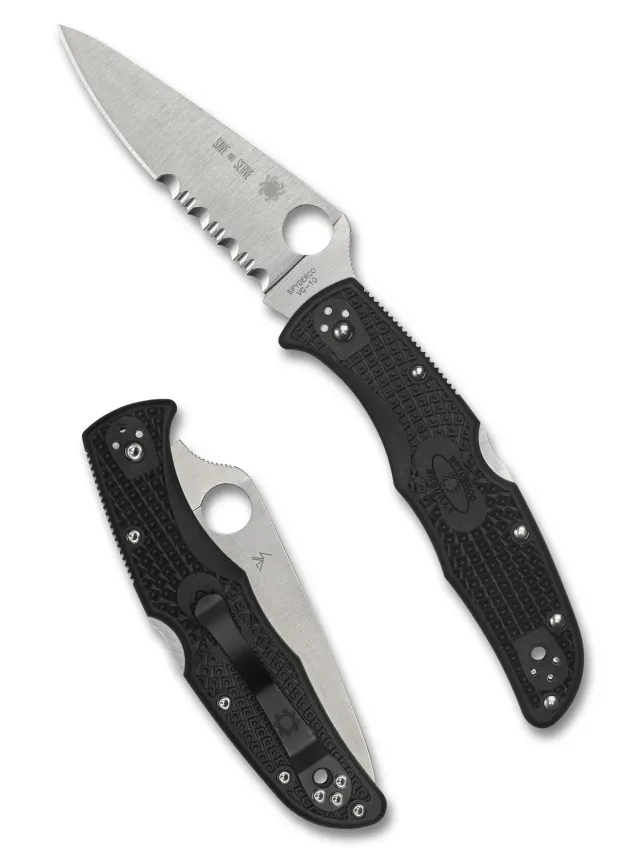 Spyderco Endura 4 Thin Red Line Taschenmesser Säge