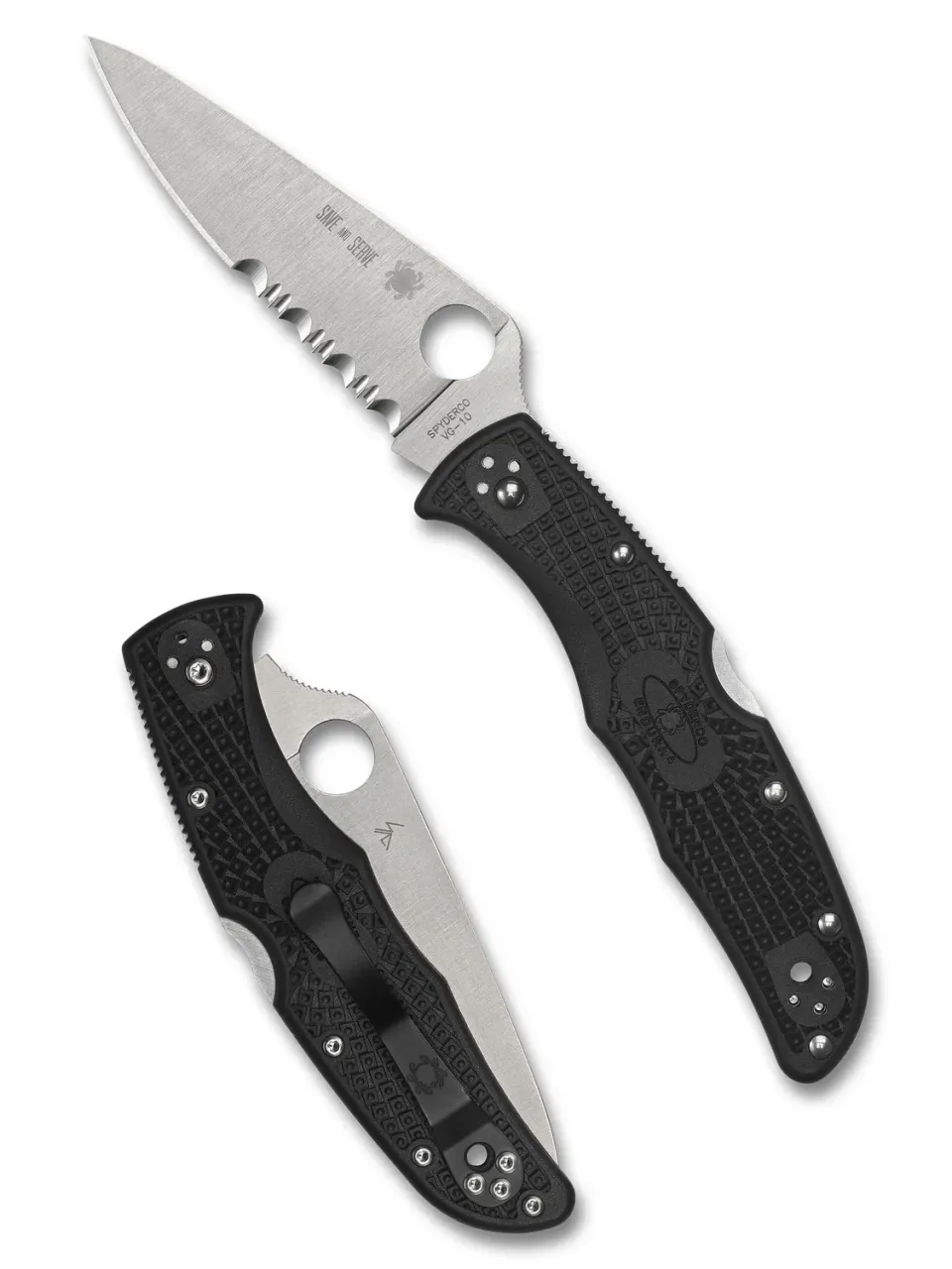 Spyderco Endura 4 Thin Red Line Taschenmesser Säge