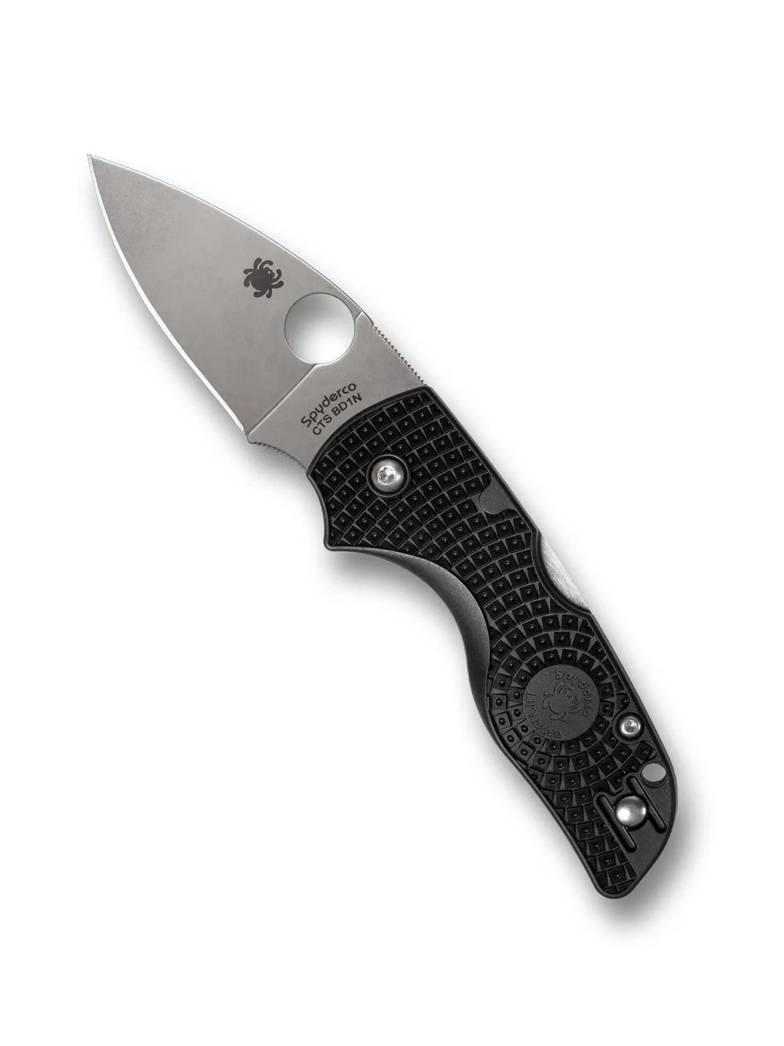 Spyderco Lil Native Lightweight Taschenmesser BD1N schwarz glatt