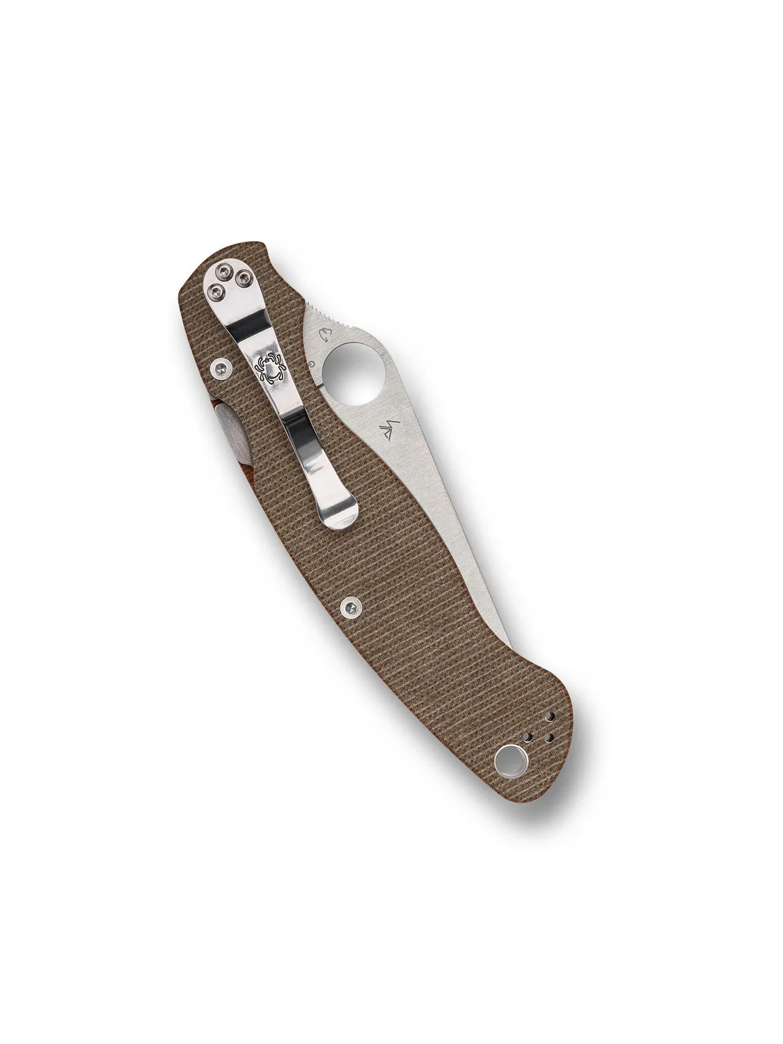 Spyderco Military 2 Taschenmesser Braun Micarta Cru-Wear