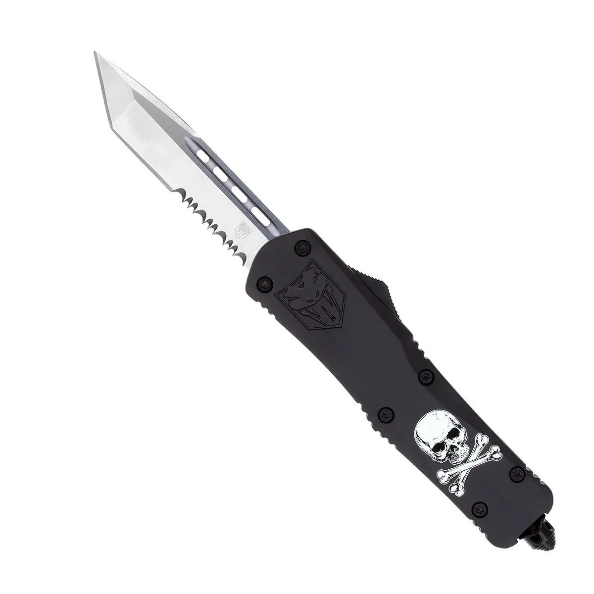 CobraTec FS-3 Jolly Roger OTF Messer Large schwarz