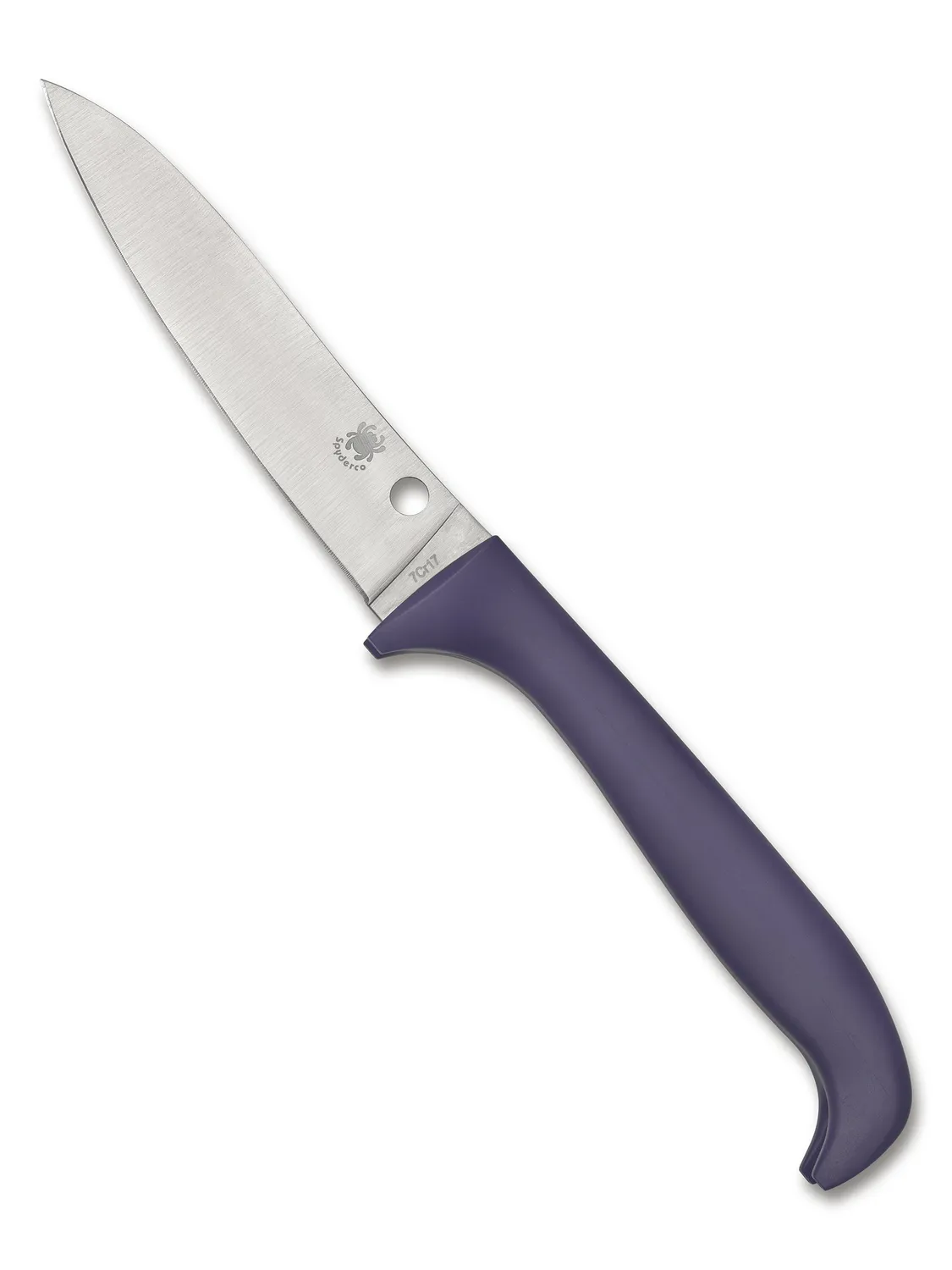 Spyderco Counter Critter Küchenmesser Blau Glatte Klinge