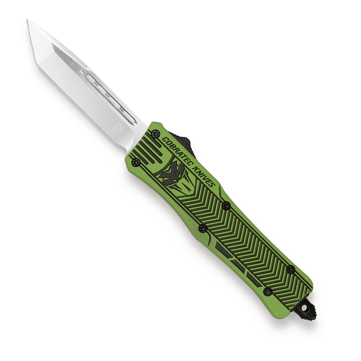 CobraTec Medium CTK-1 OTF Messer Zombie Green D2