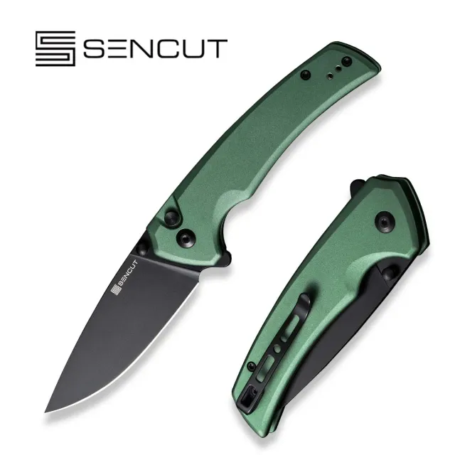SENCUT Serene S21022B-5 Taschenmesser Grün Aluminium