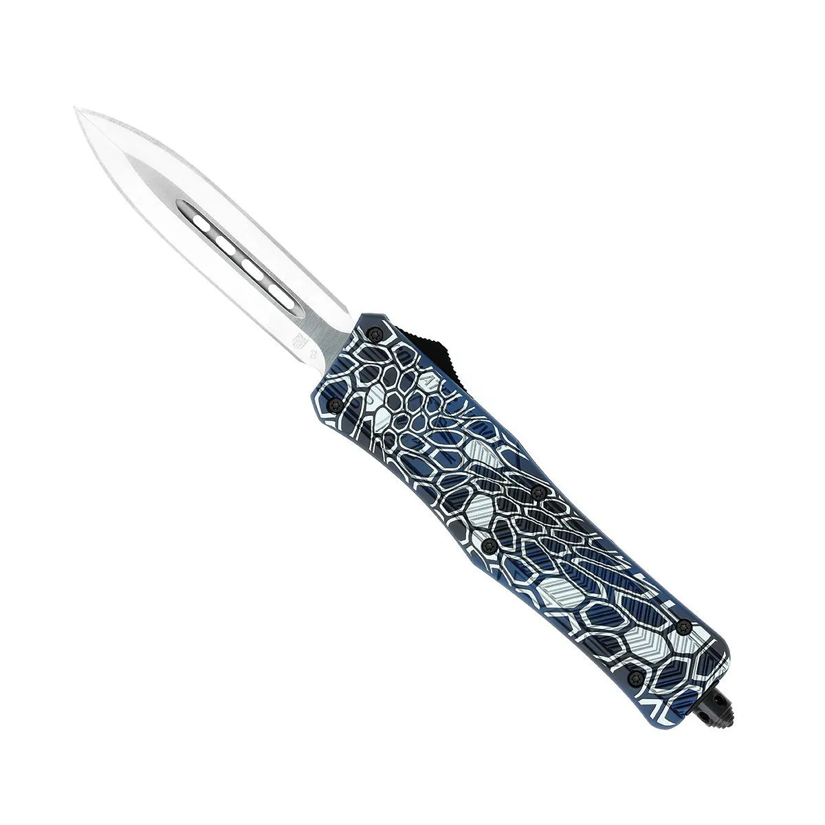 CobraTec CTK-1 Medium Blue Cobra Skin OTF-Messer