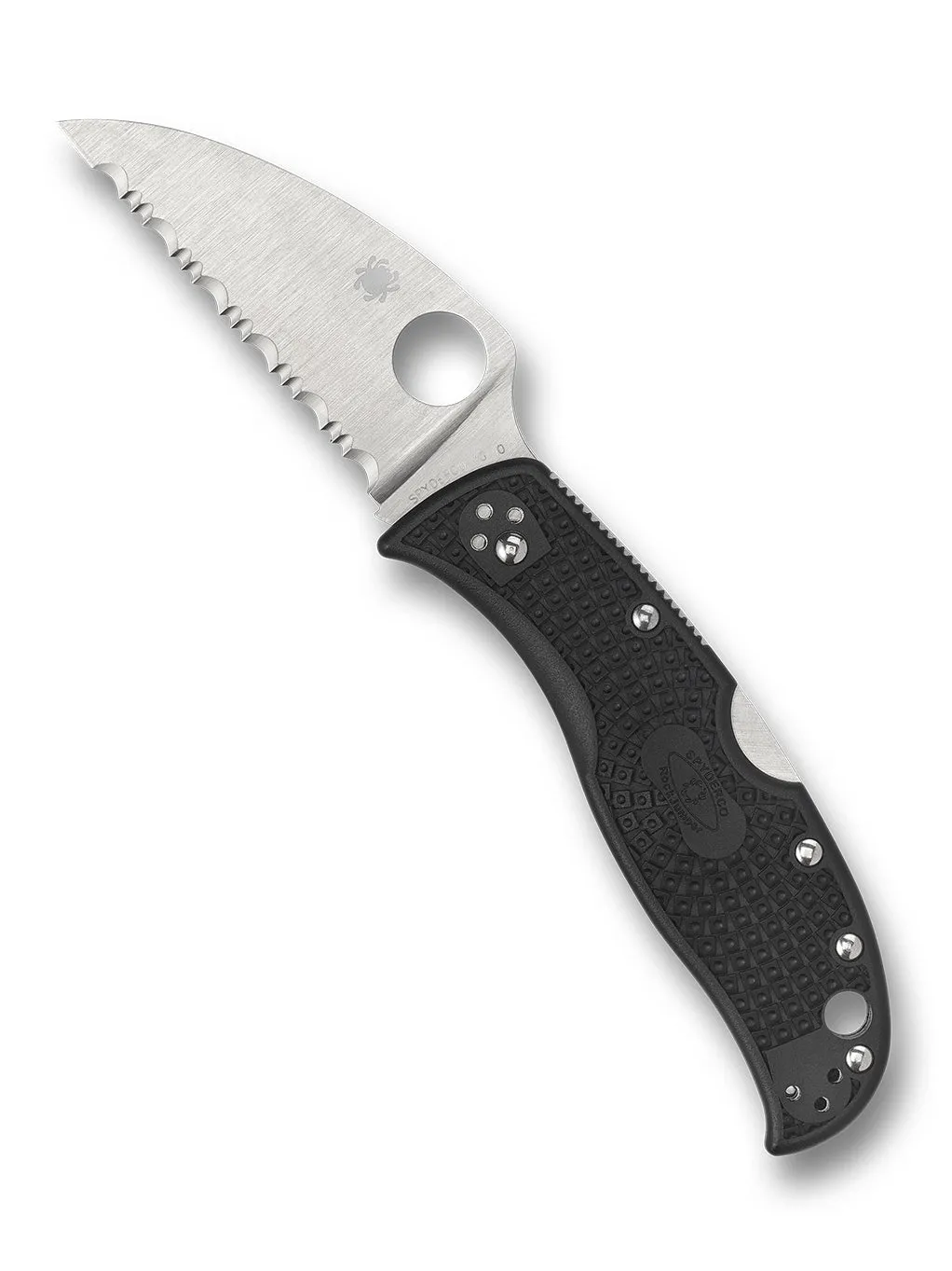 Spyderco RockJumper Taschenmesser Wellenschliff FRN
