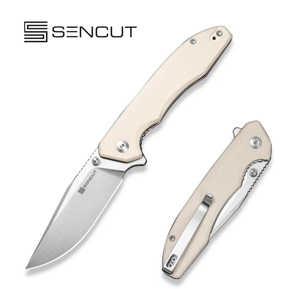SENCUT Sylor S25056-2 Taschenmesser Ivory Clip-Point