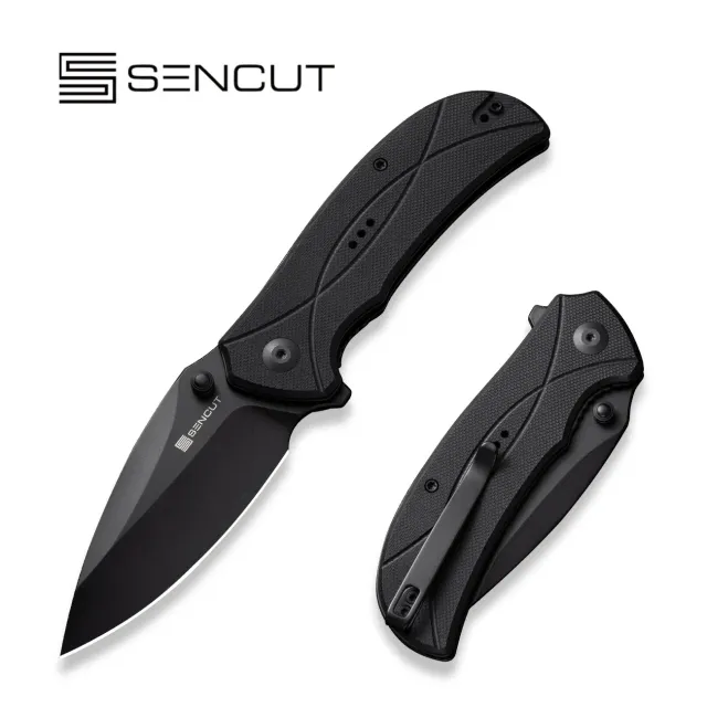 SENCUT Hyrax S23097-1 Klappmesser Schwarz 9Cr18MoV