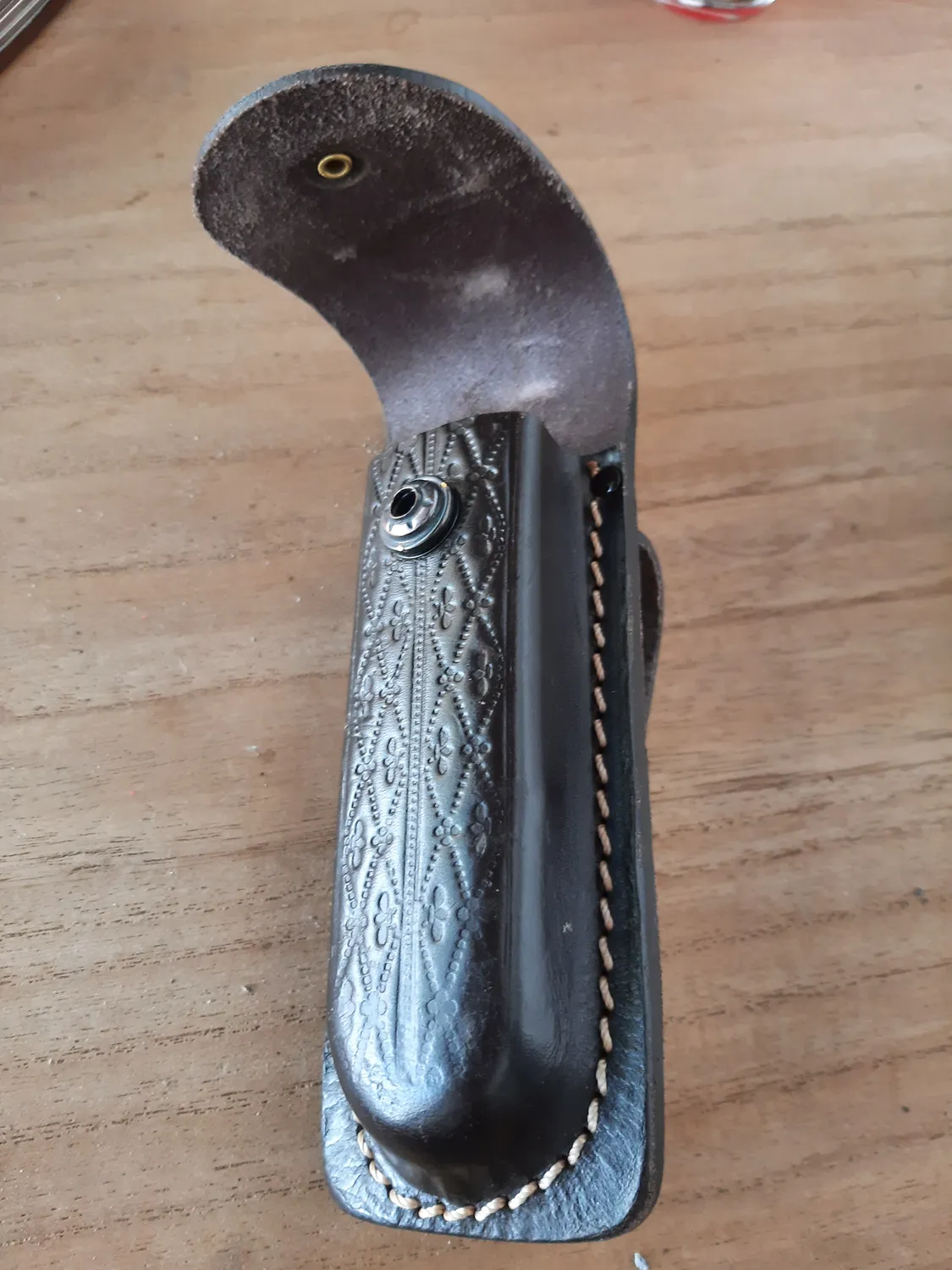 Herbertz Lederetui 2652130 braun geprägt für 13 cm Hefte