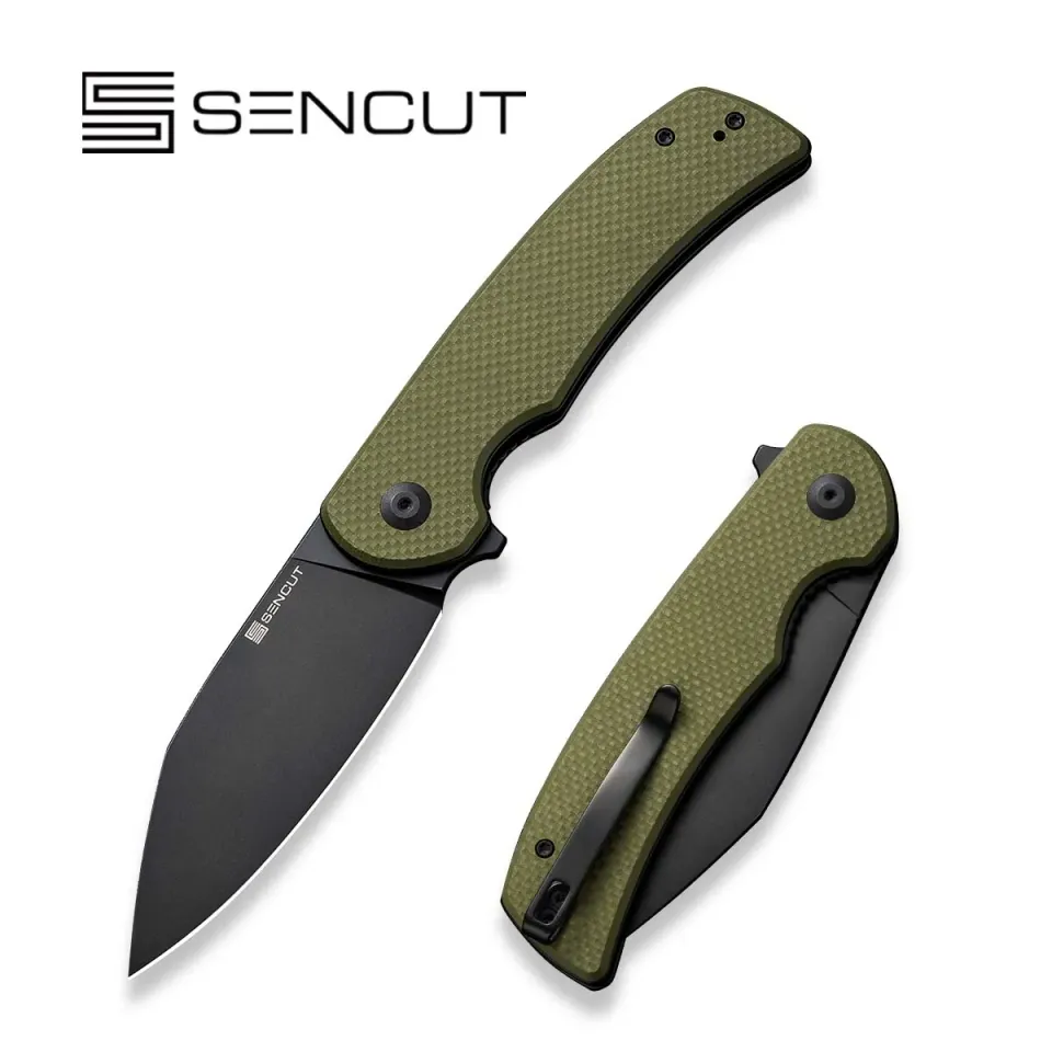 SENCUT Omniform S23064-1 Klappmesser G10 OD-Grün groß