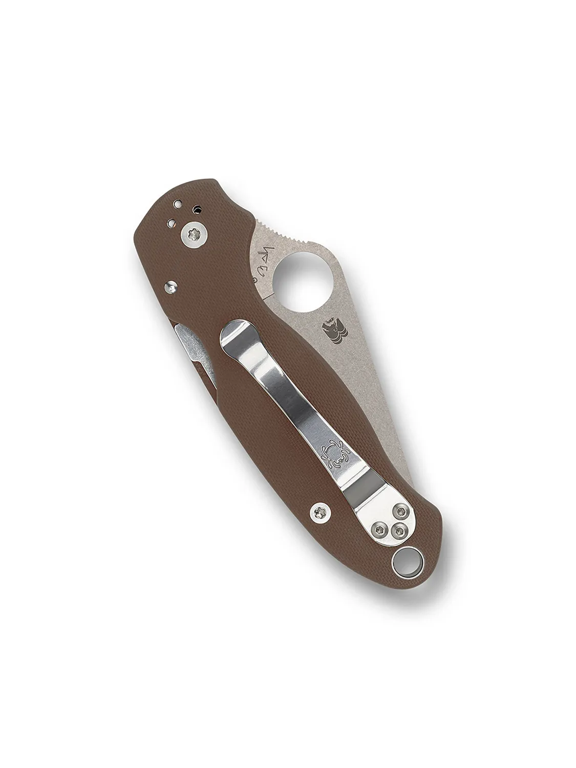 Spyderco Para 3 Klappmesser CPM 15V braun G-10