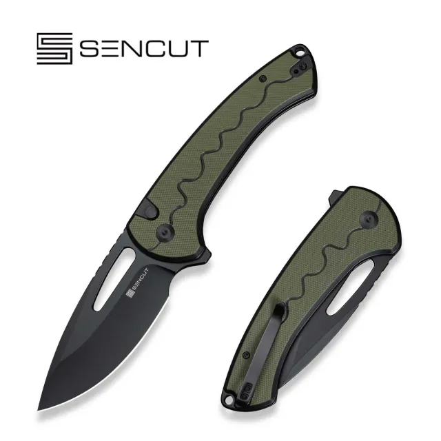 SENCUT Squiggy S24082A-2 Klappmesser Schwarz-Grün