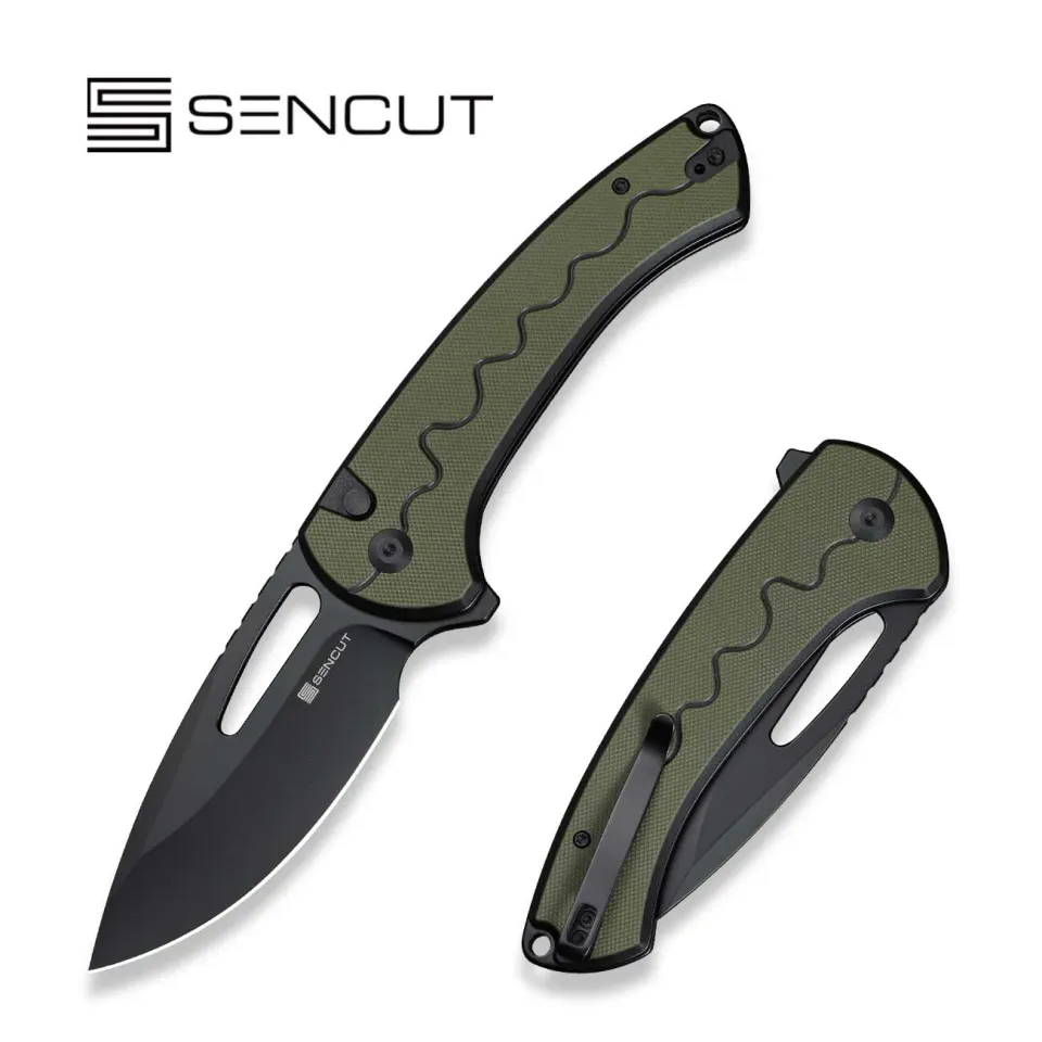 SENCUT Squiggy S24082A-2 Klappmesser Schwarz-Grün
