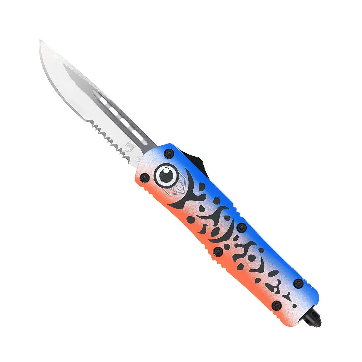 CobraTec FS-3 Medium OTF-Messer Blue Lure D2