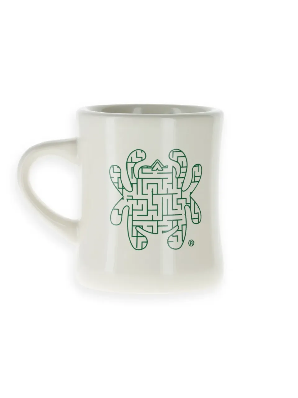 Spyderco Diner Mug Tasse Keramik Bug-Maze grün