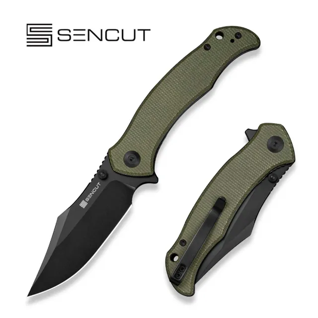 SENCUT Tauron S25060-3 Taschenmesser Olive D2
