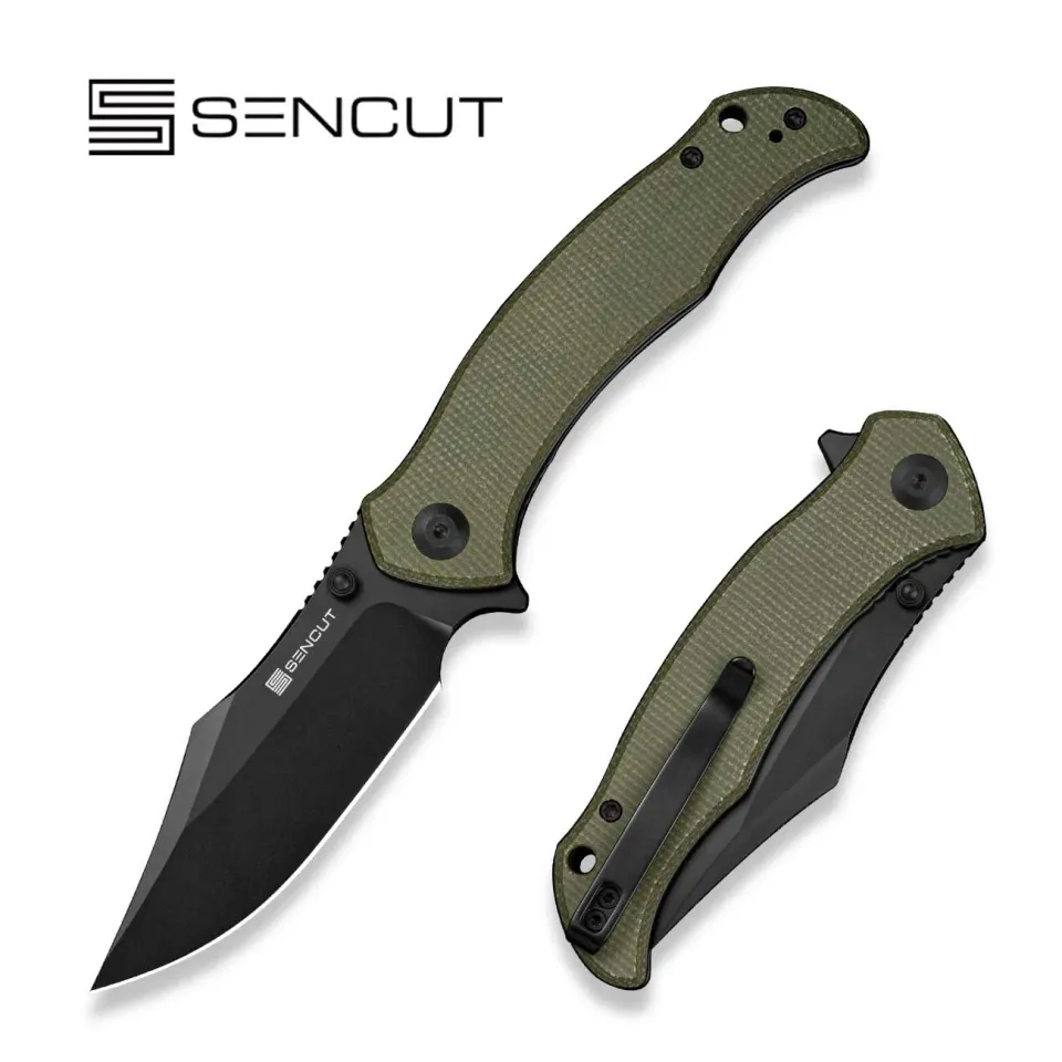 SENCUT Tauron S25060-3 Taschenmesser Olive D2