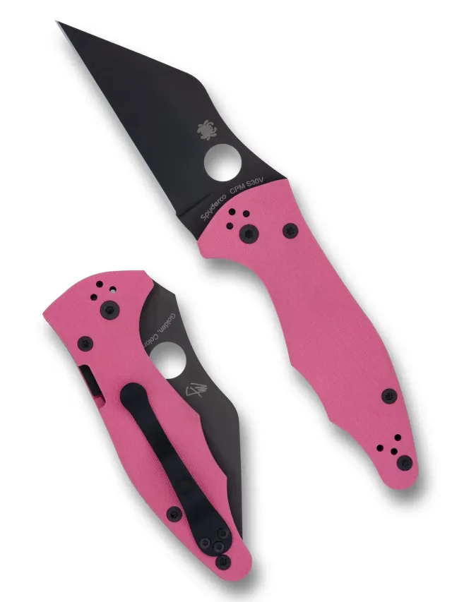 Spyderco Yojimbo 2 Sprint Run Taschenmesser pink DLC S30V