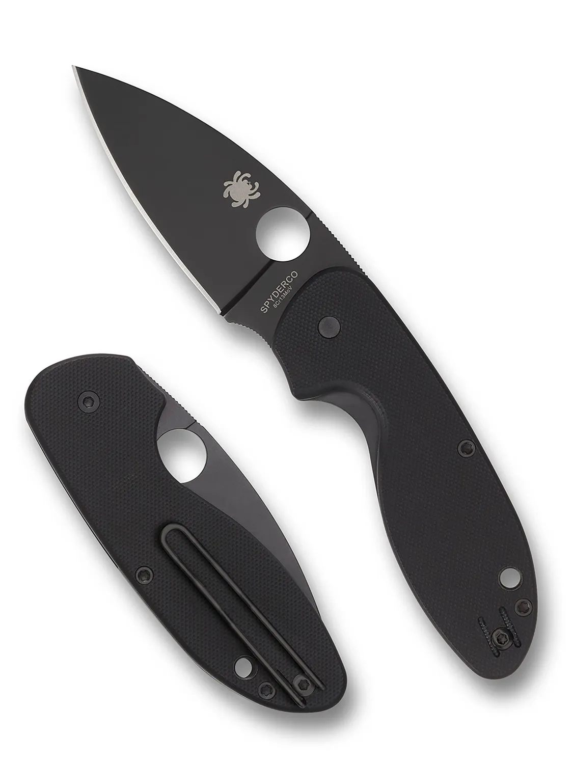 Spyderco Efficient Black Taschenmesser ComboEdge G-10