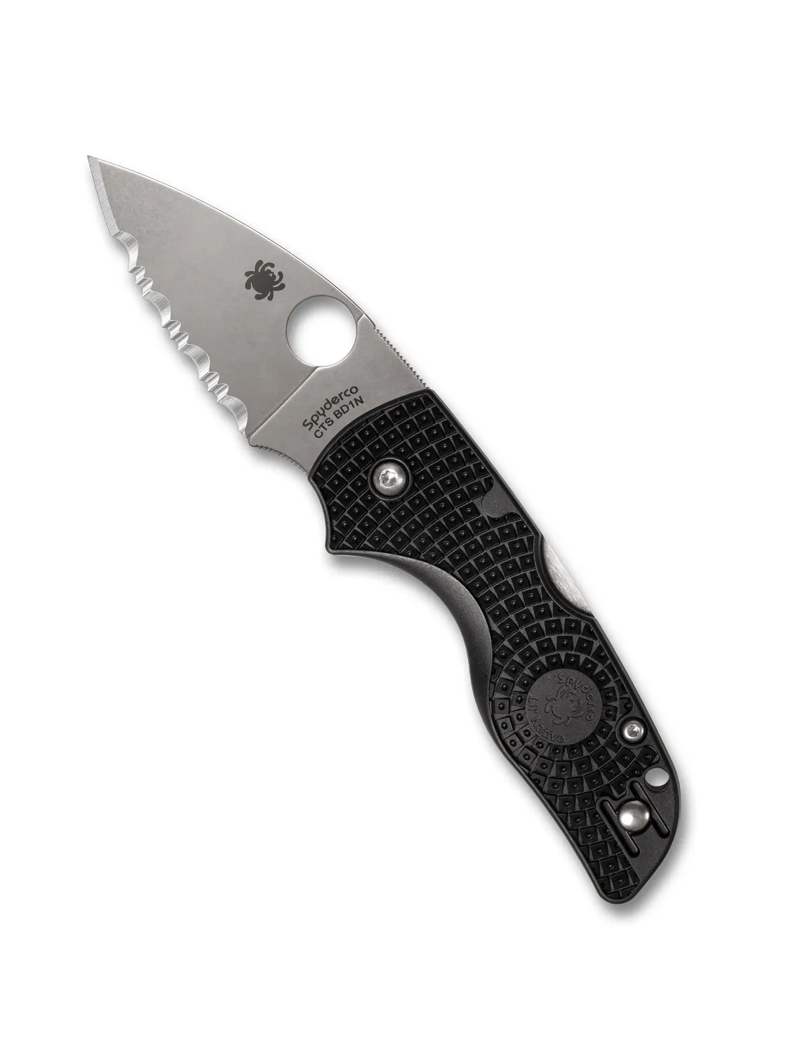 Spyderco Lil Native Lightweight Taschenmesser BD1N schwarz glatt