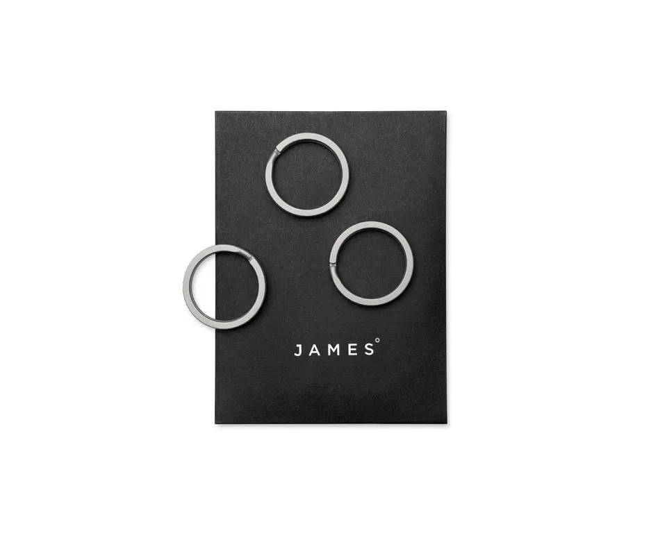 James Brand Titanium Schlüsselring Titan flach leicht