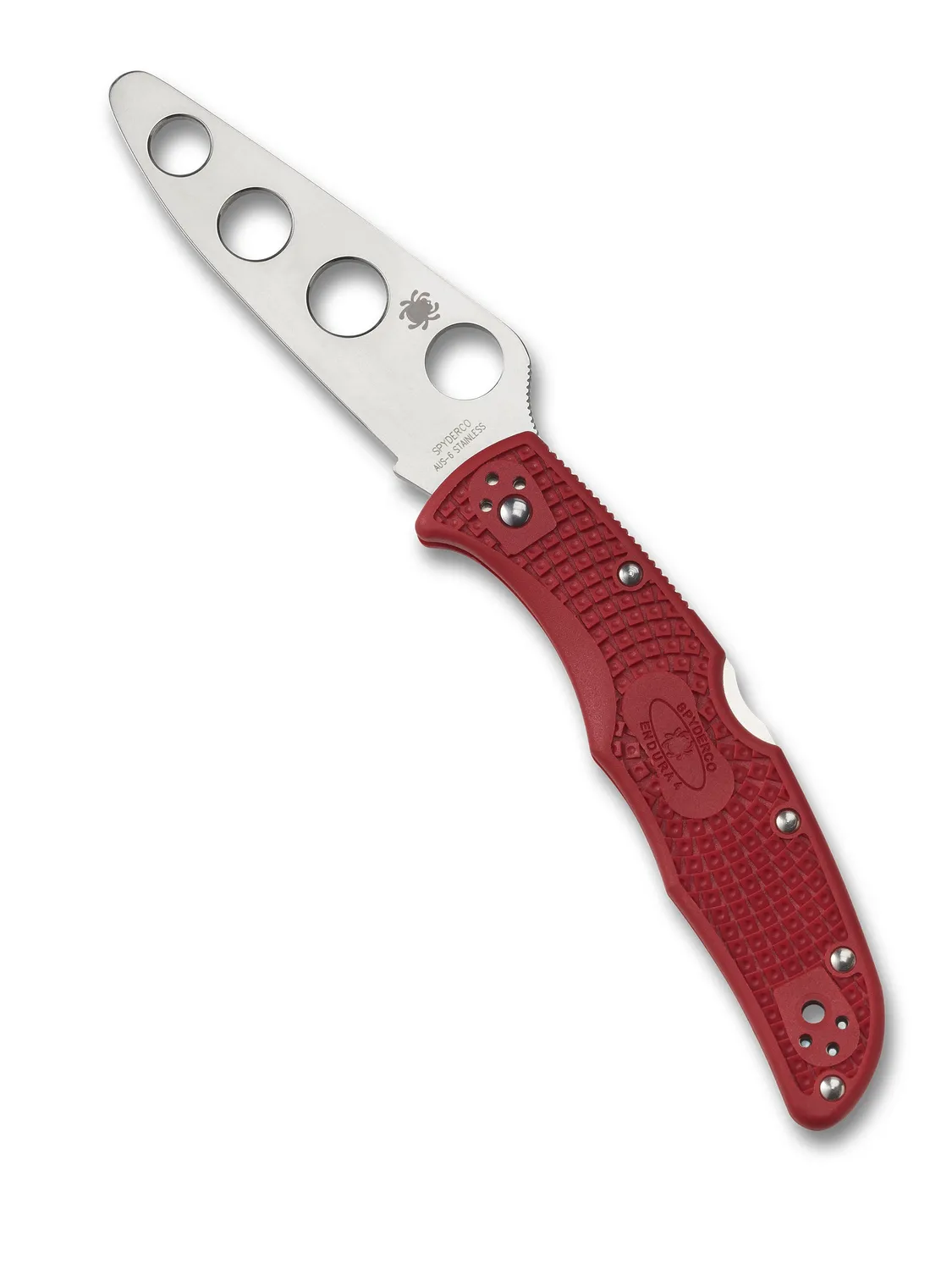 Spyderco Endura 4 Trainer Trainingsmesser AUS-6 rot