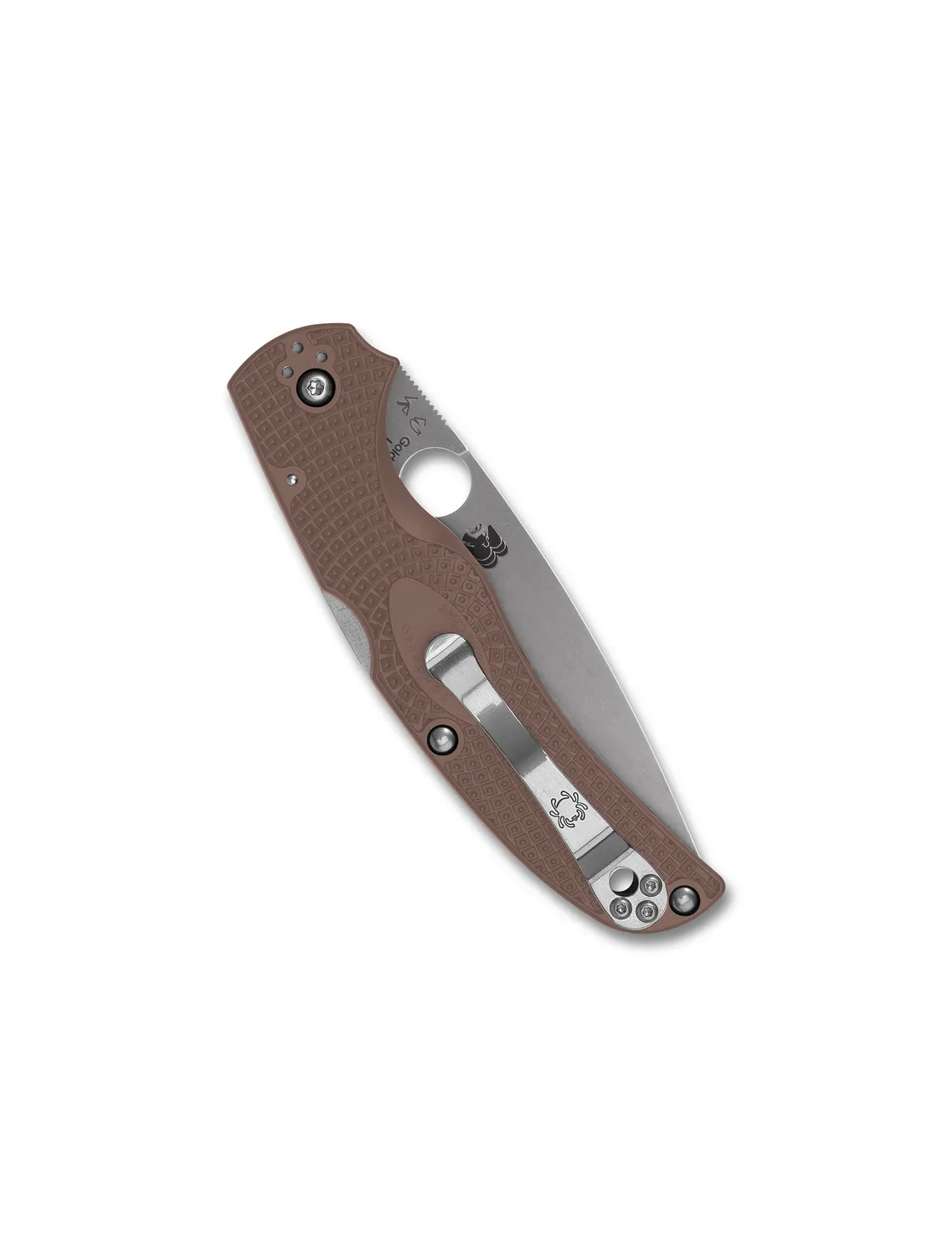 Spyderco Native Chief Taschenmesser CPM 15V Braun Sprint Run