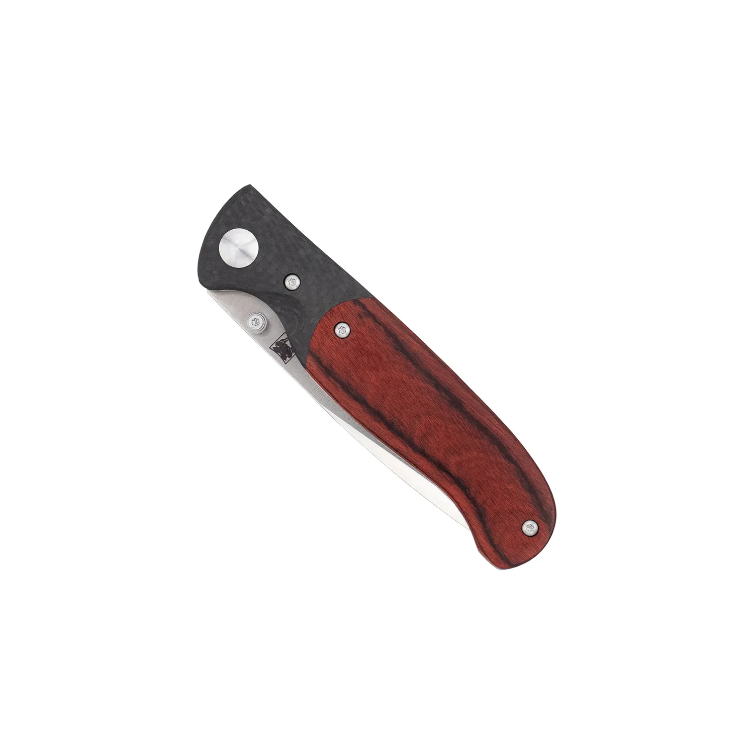 CobraTec Baron Klappmesser Carbon Pakkaholz 154CM