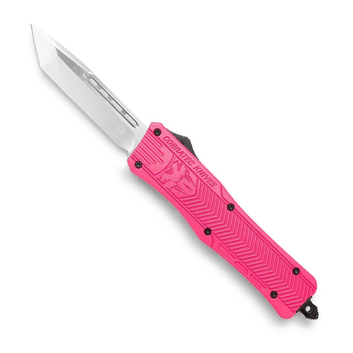 CobraTec CTK-1 Medium OTF-Messer Pink Cerakote D2