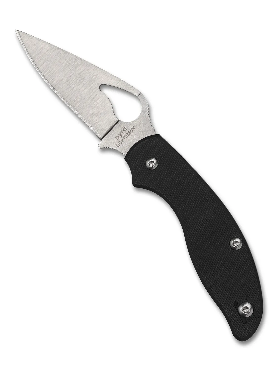 Byrd Tern Klappmesser G-10 Schwarz Slipit