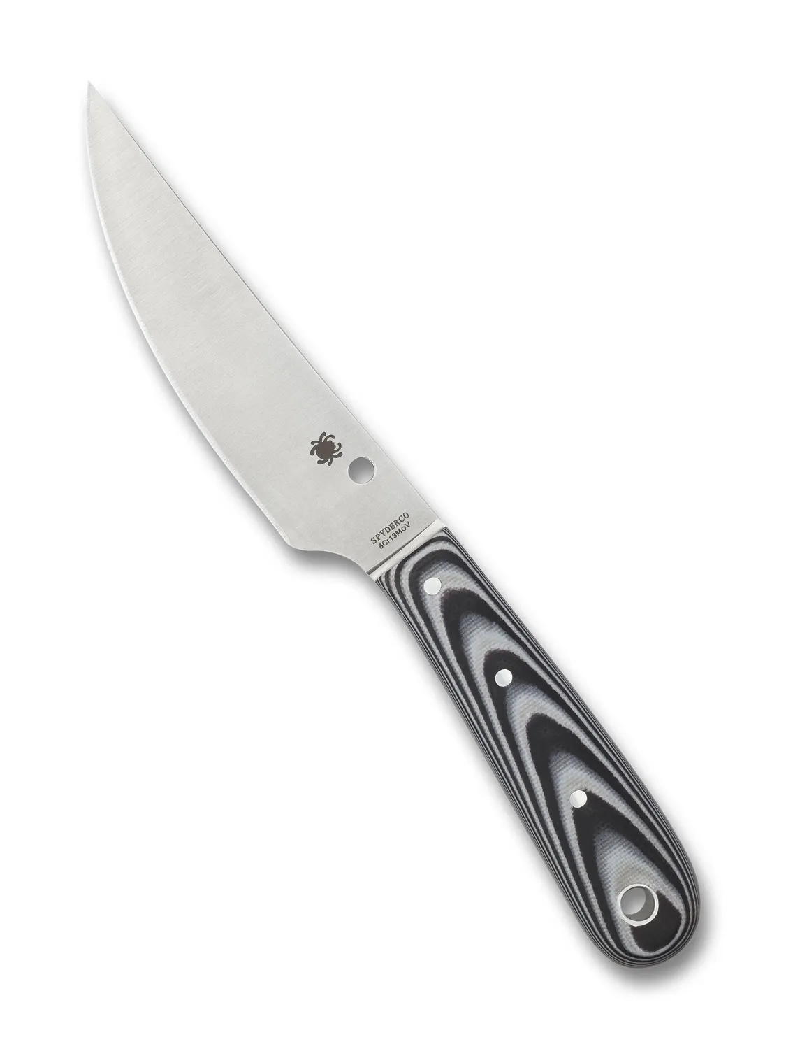 Spyderco Bow River Outdoormesser 8Cr13MoV Lederscheide