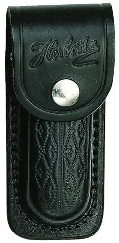 Herbertz Messer Etui Leder Schwarz 13 cm Heft