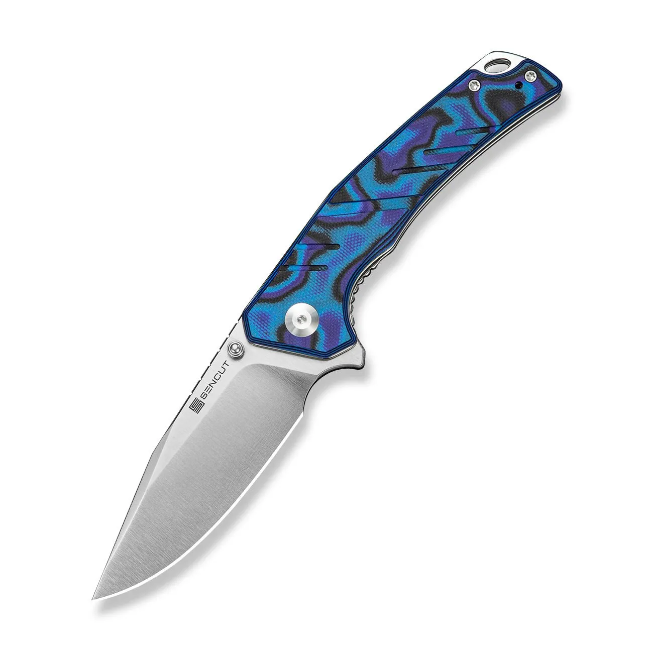 SENCUT Quirk S25099-3 Taschenmesser Blau-Lila D2