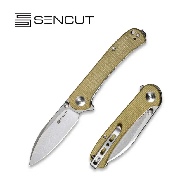 SENCUT Scepter SA03E Klappmesser Micarta 9Cr deep