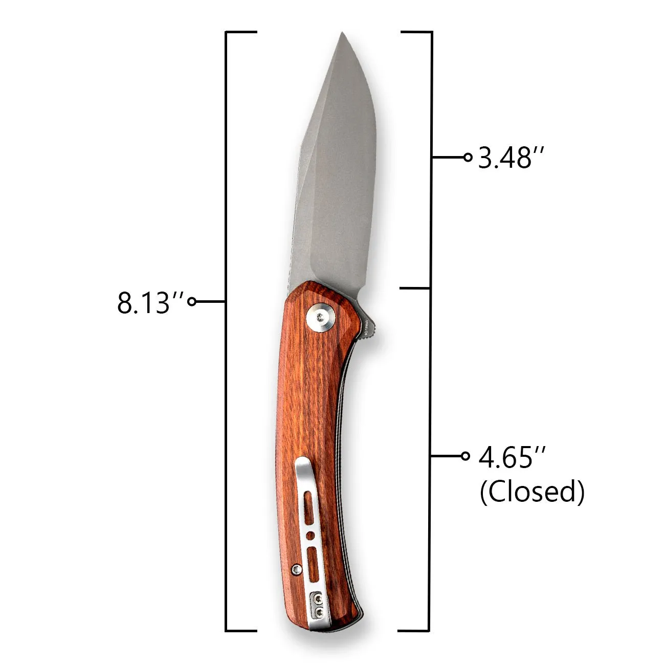SENCUT Snap SA05D Taschenmesser Holz Cuibourtia Clip Point