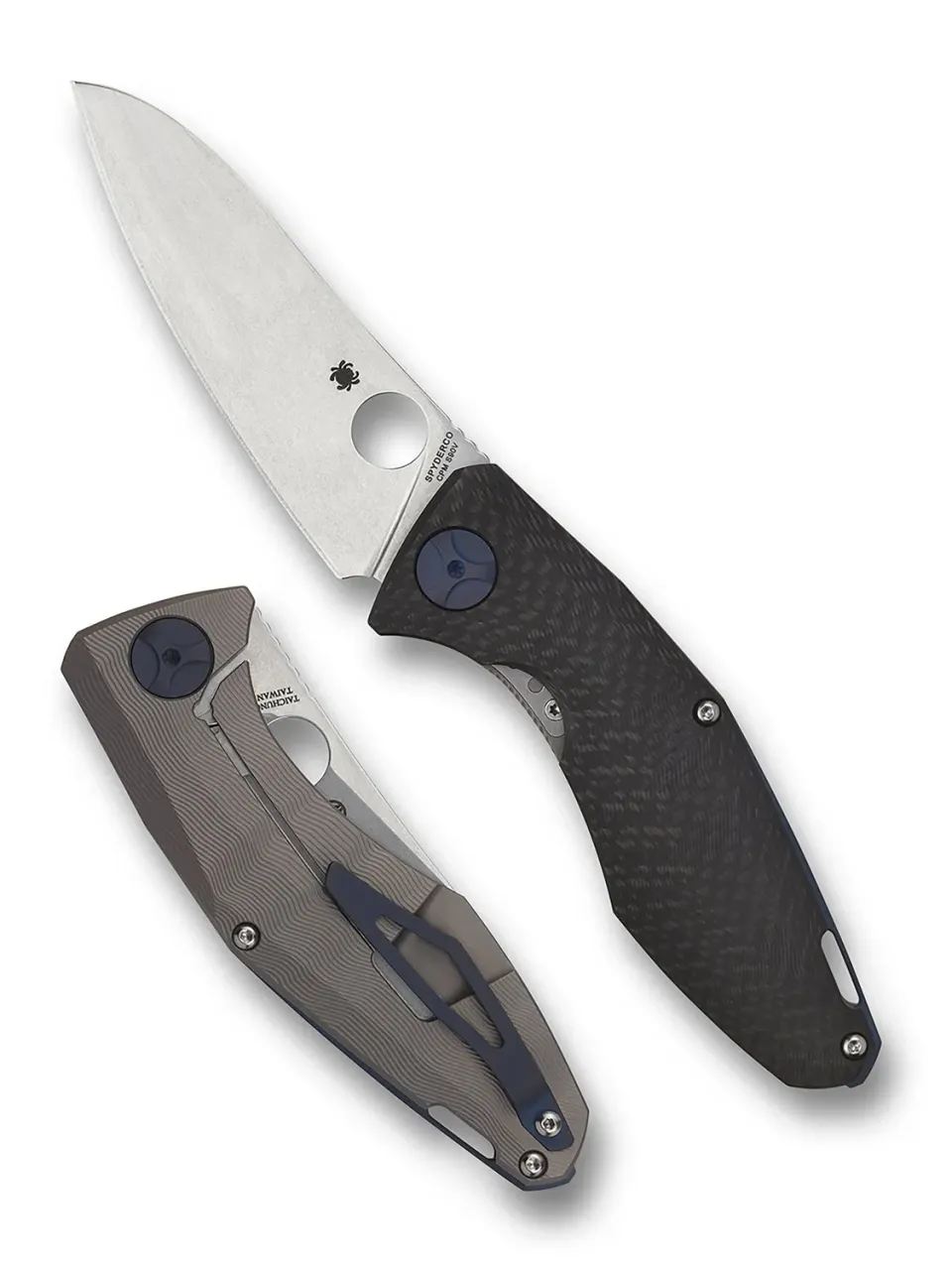 Spyderco Drunken Taschenmesser Titan Carbon S90V