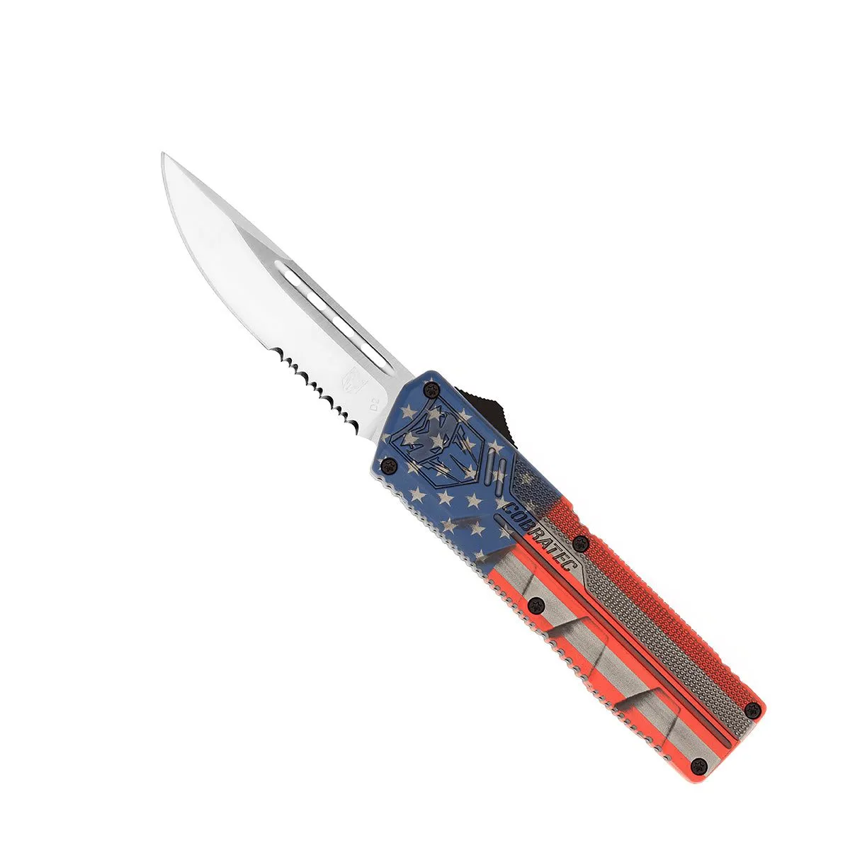 CobraTec Lightweight American Flag OTF-Messer D2
